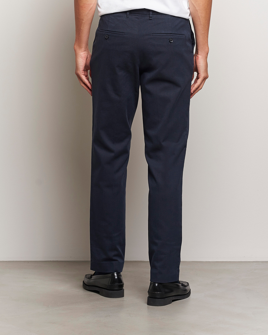 Uomini | Pantaloni | J.Lindeberg | Lois Flannel Twill Pants Navy