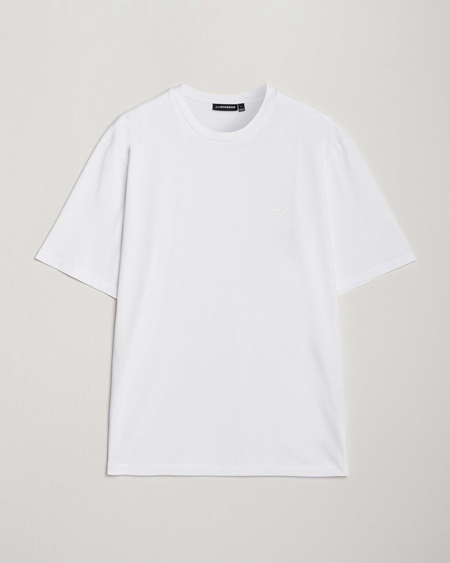 Uomini | T-shirt | J.Lindeberg | Hale Logo T-Shirt White