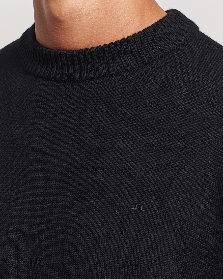 Uomini | Maglieria | J.Lindeberg | Kino Merino Crew Neck Black