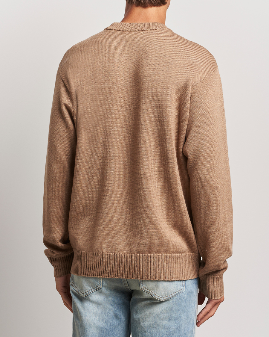 Uomini | Maglieria | J.Lindeberg | Kino Merino Crew Neck Tiger Brown