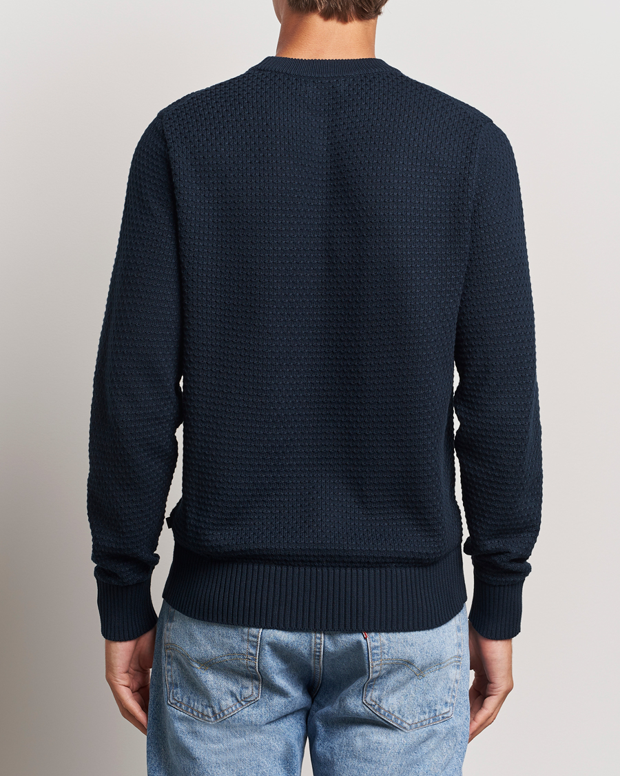 Uomini | Maglieria | J.Lindeberg | Oliver Structure Cotton Sweater Navy