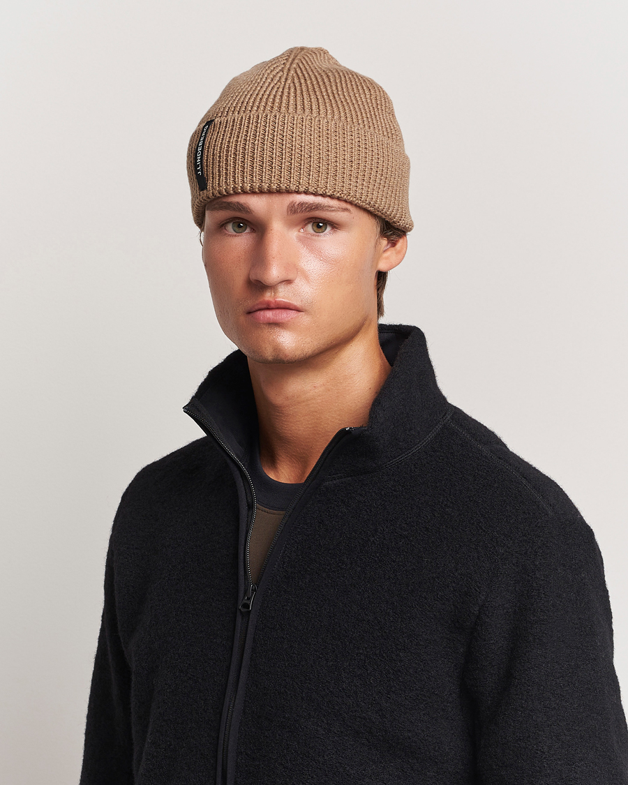 Uomini | J.Lindeberg Juan Merino Beanie Tiger Brown | J.Lindeberg | Juan Merino Beanie Tiger Brown