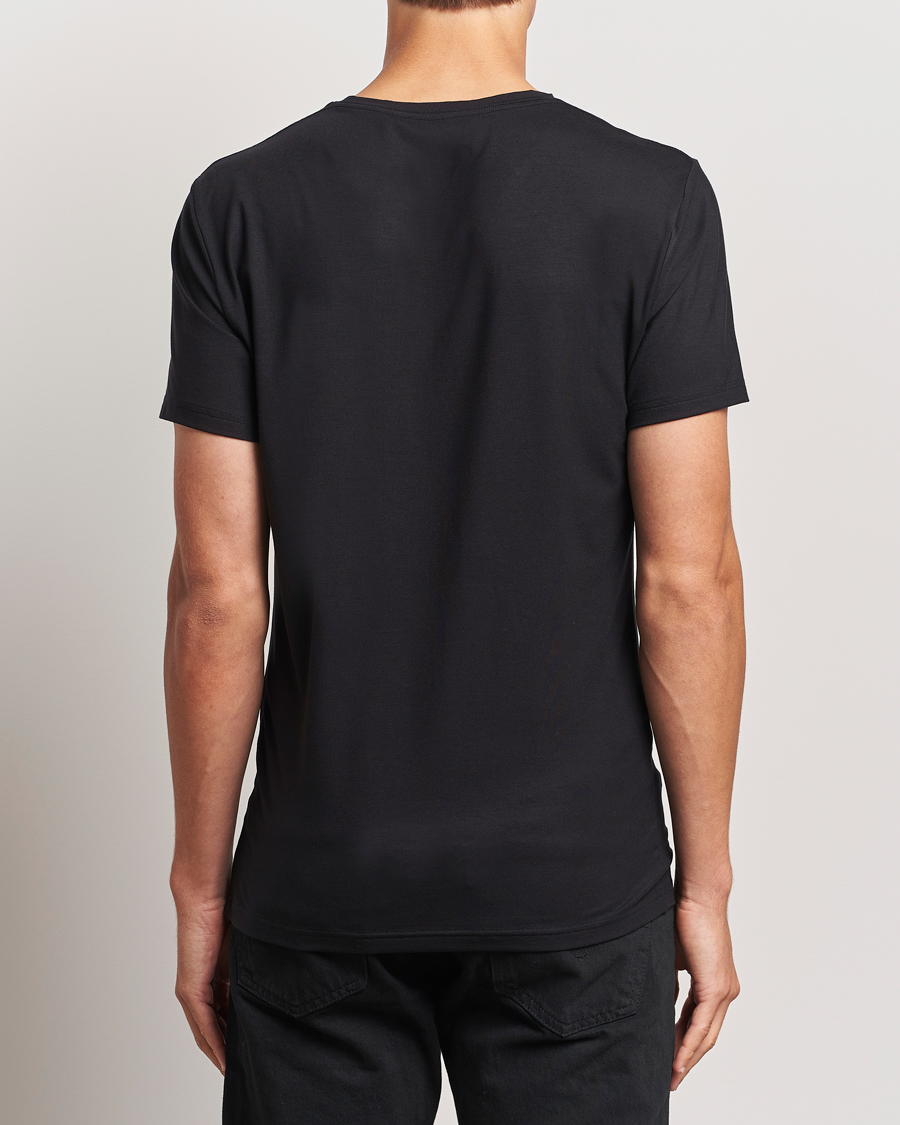 Uomini | T-shirt | Bread & Boxers | Tencel Crew Neck T-Shirt Black