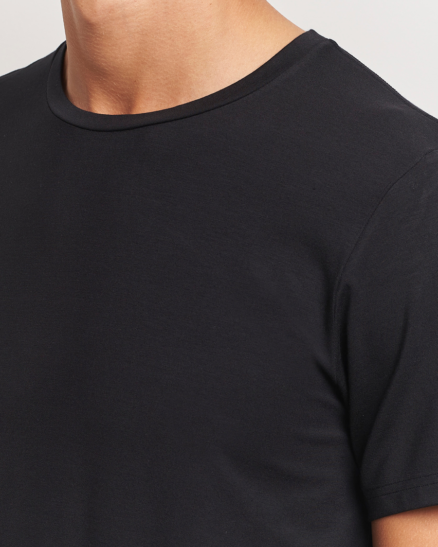 Uomini | T-shirt | Bread & Boxers | Tencel Crew Neck T-Shirt Black