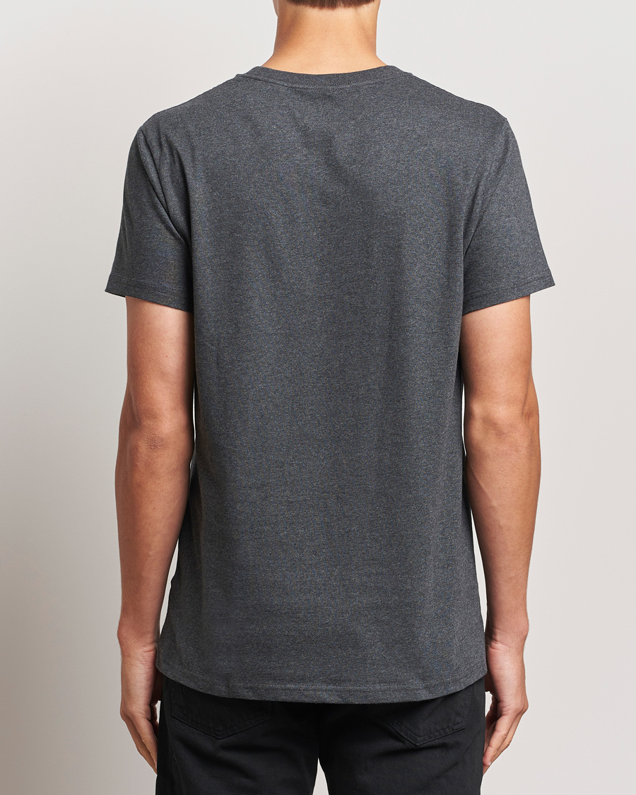 Uomini | T-shirt | Bread & Boxers | Heavy Cotton Crew Neck T-Shirt Dark Grey Melange
