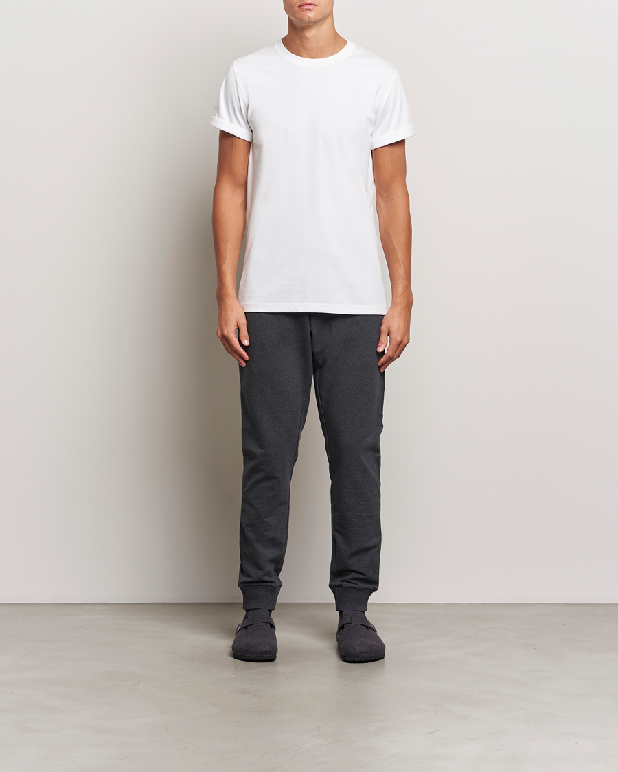 Uomini | T-shirt | Bread & Boxers | Roll-Up Crew Neck T-Shirt White