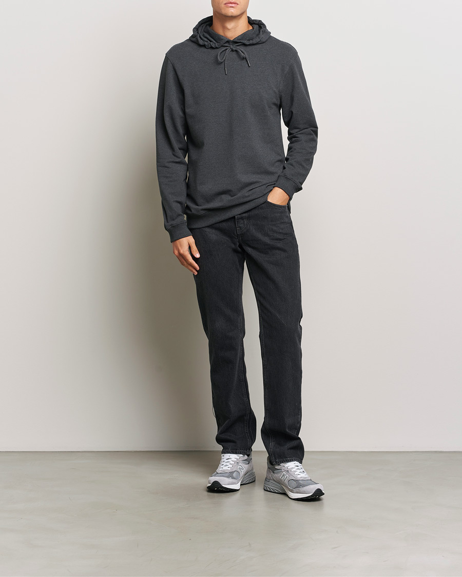 Uomini | Maglieria | Bread & Boxers | Loungewear Hoodie Dark Grey Melange