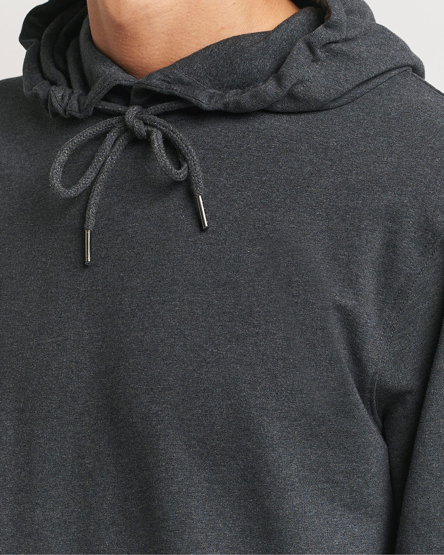 Uomini | Maglieria | Bread & Boxers | Loungewear Hoodie Dark Grey Melange