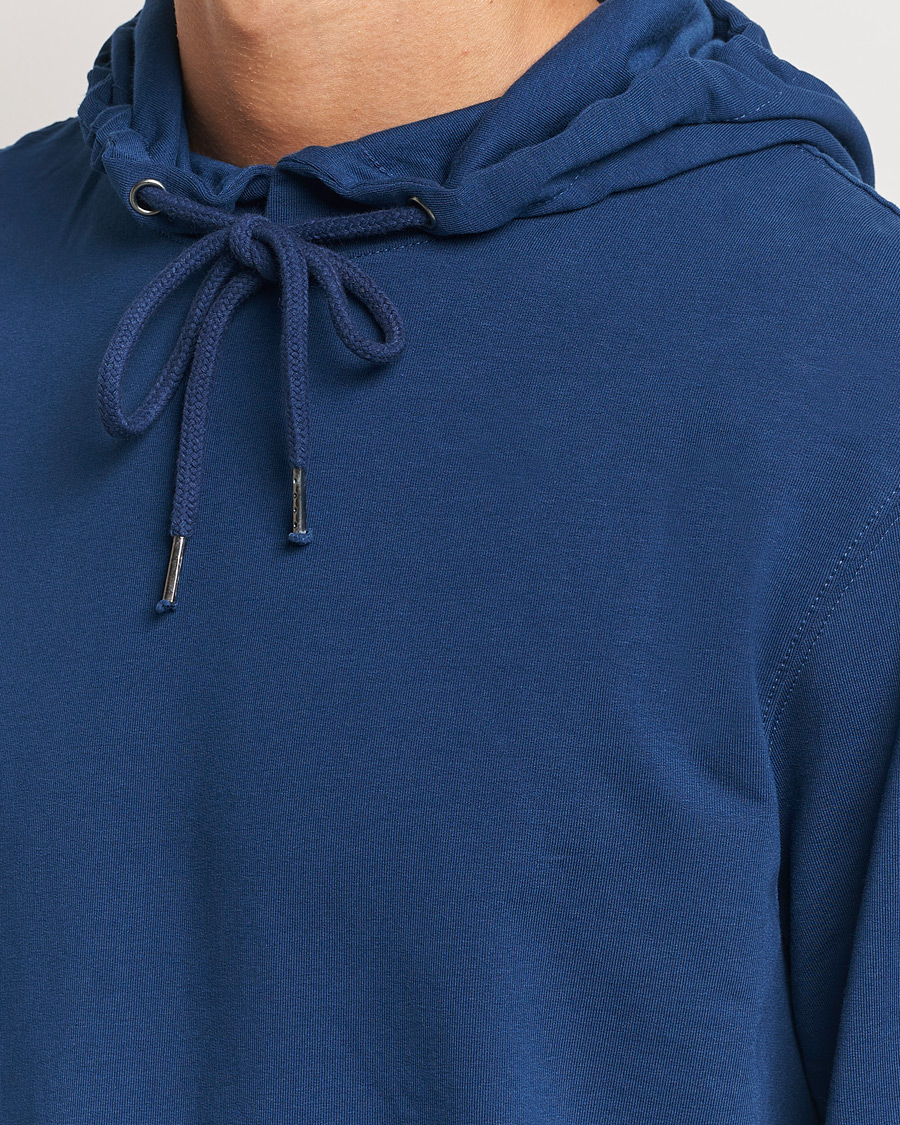 Uomini | Maglieria | Bread & Boxers | Loungewear Hoodie Ink Blue