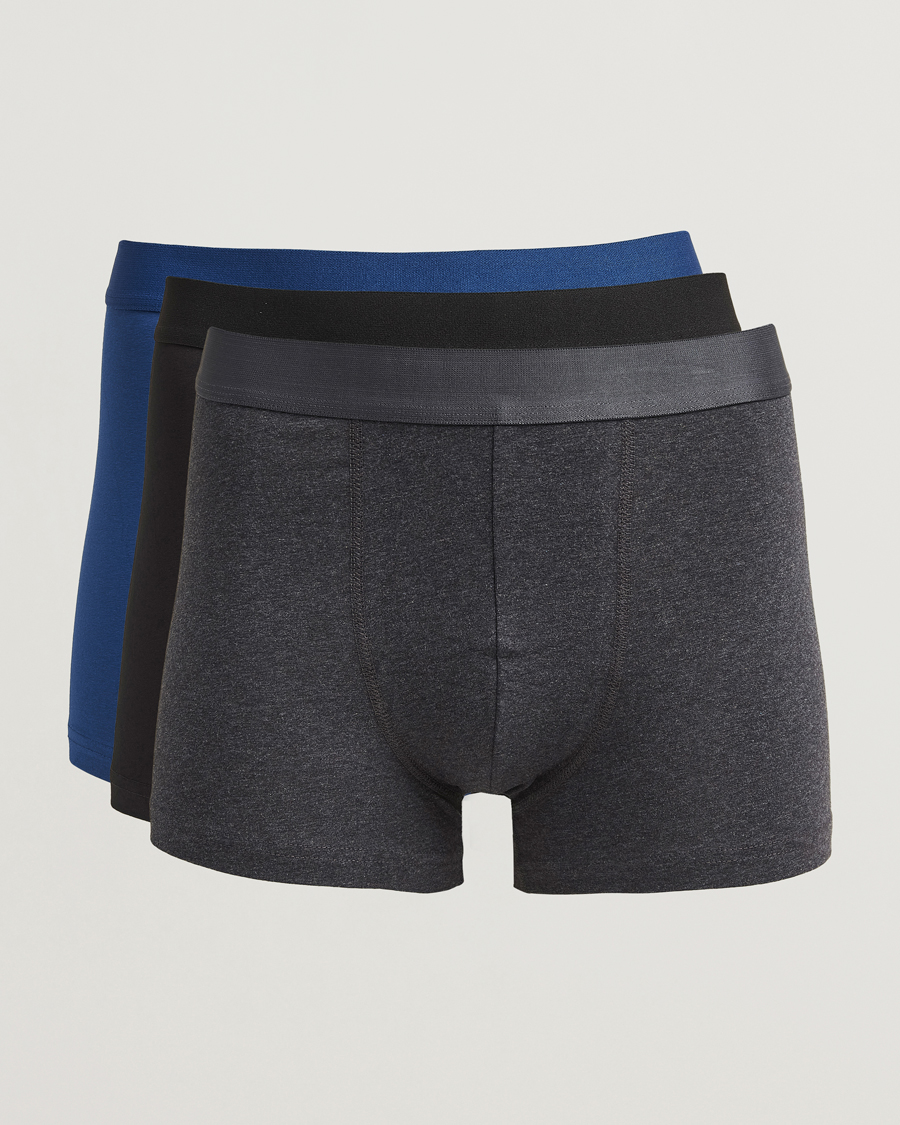 Uomini | Biancheria intima | Bread & Boxers | 3-Pack Boxer Brief Ink Blue/Dark Grey/Black