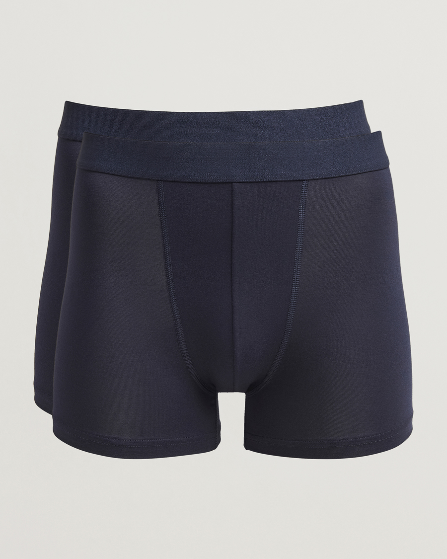 Uomini | Biancheria intima | Bread & Boxers | 2-Pack Boxer Breif Modal Dark Navy