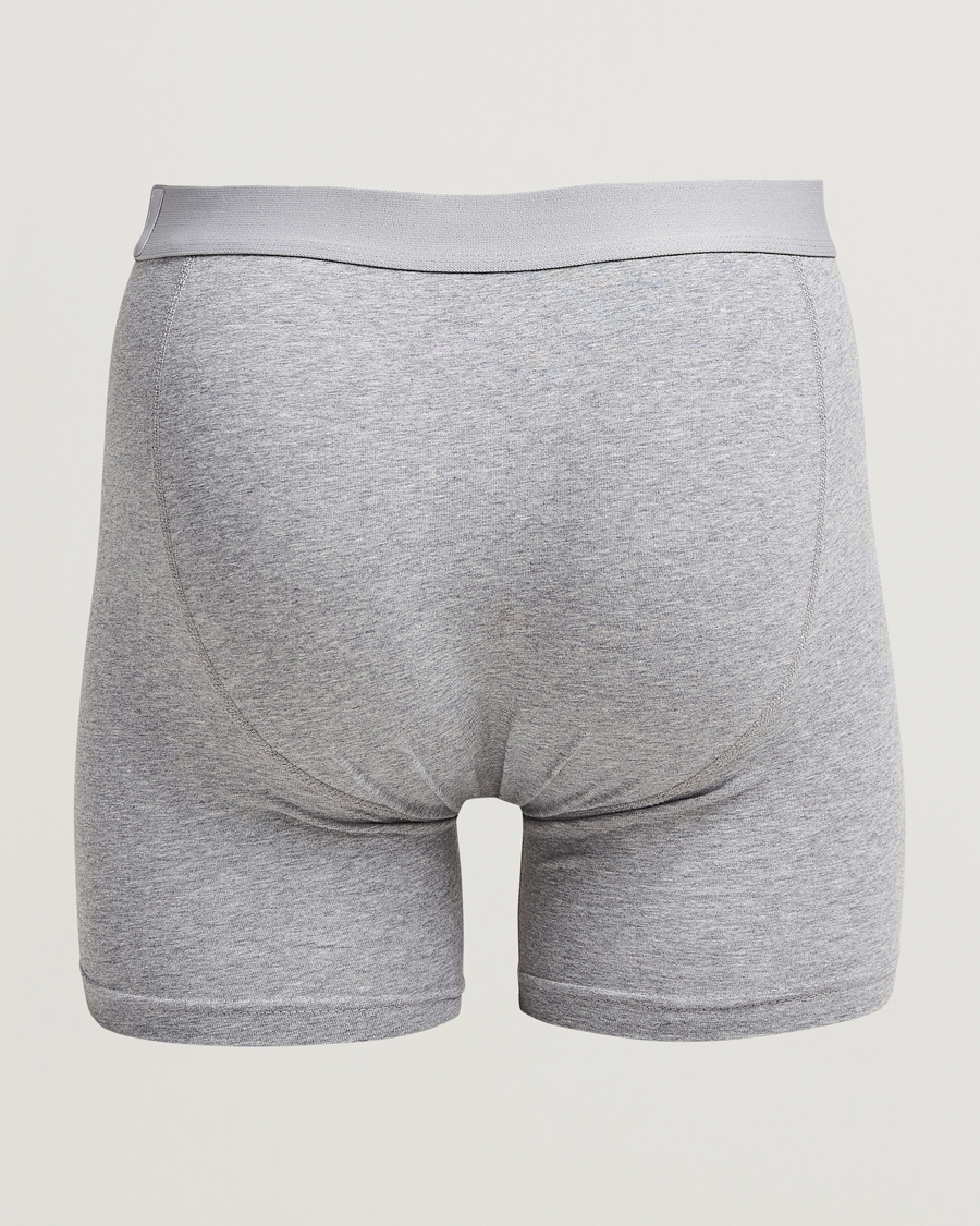 Uomini | Biancheria intima | Bread & Boxers | 3-Pack Long Boxer Brief Grey Melange