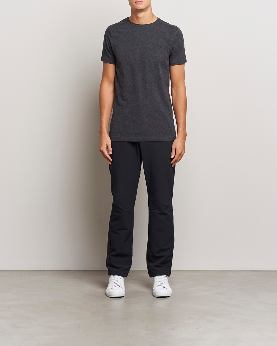 Uomini | T-shirt | Bread & Boxers | 2-Pack Crew Neck T-Shirt Dark Grey Melange