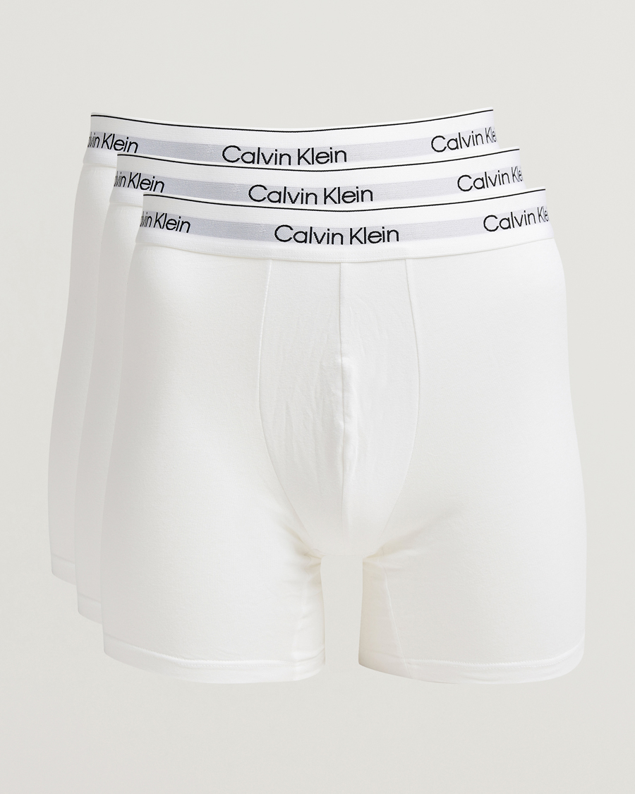 Uomini | Biancheria intima | Calvin Klein | 3-Pack Icon Cotton Stretch Boxer Brief White