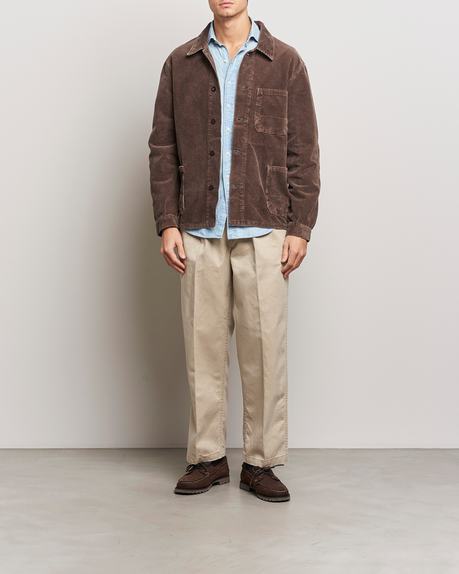 Uomini | Giacche | Polo Ralph Lauren | Unlined Field Jacket Hanford Brown Repair