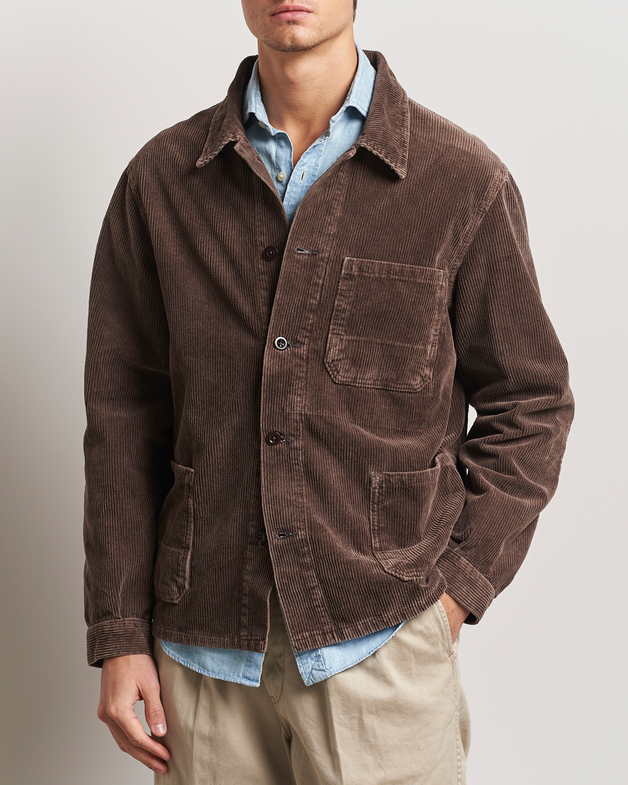 Uomini | Giacche | Polo Ralph Lauren | Unlined Field Jacket Hanford Brown Repair