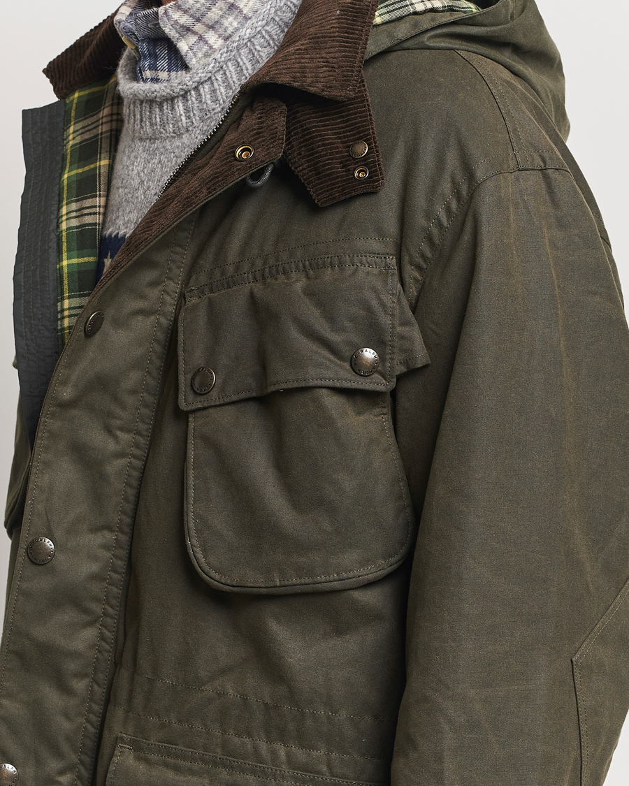 Uomini | Giacche | Polo Ralph Lauren | Stewart Belted Coat Oil Cloth Green