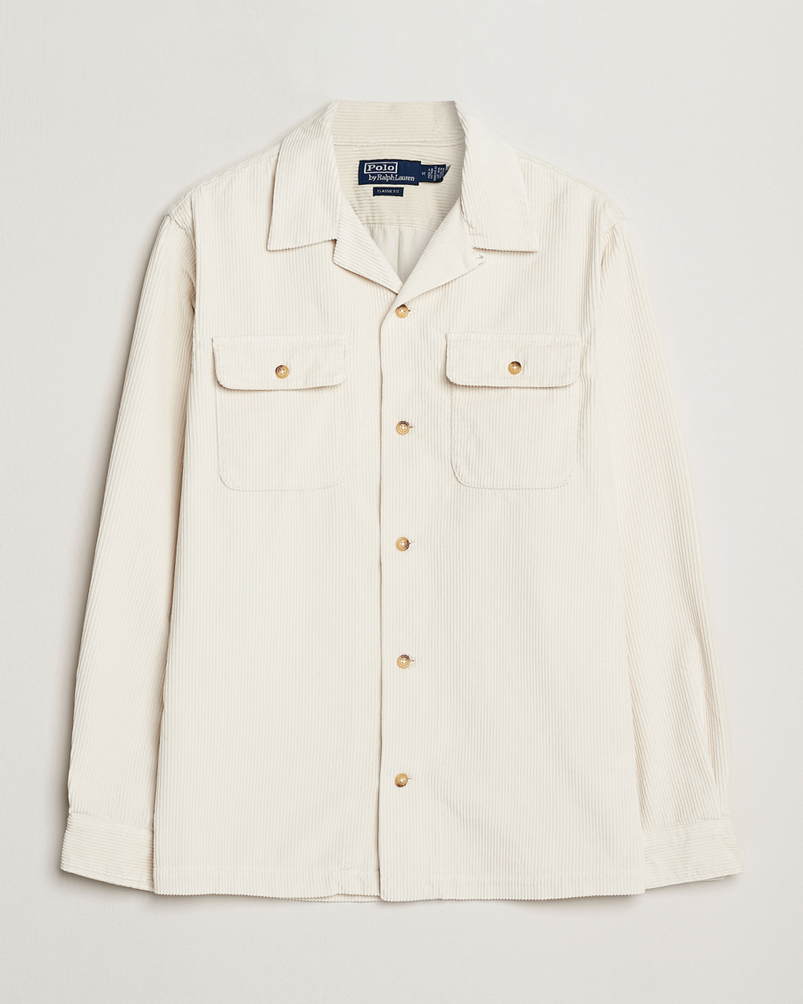Uomini | Camicie | Polo Ralph Lauren | Corduroy Western Shirt Antique Cream