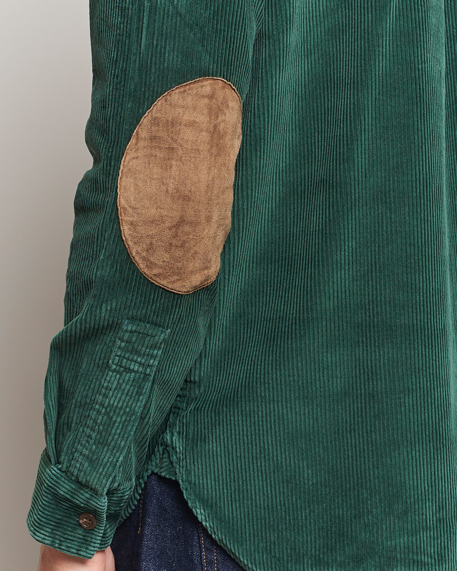 Uomini | Camicie | Polo Ralph Lauren | Corduroy Patch Shirt Moss Agate