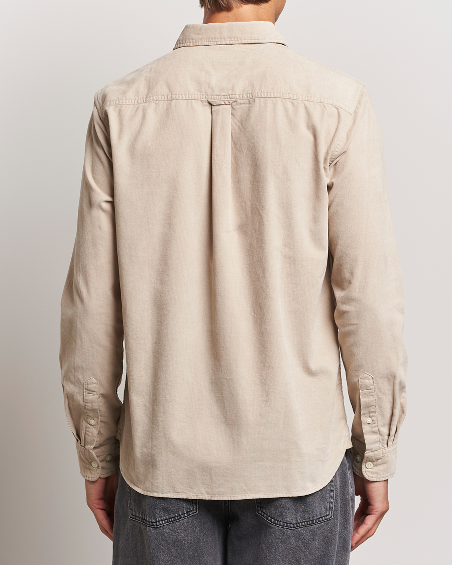 Uomini | Camicie | KnowledgeCotton Apparel | Regular Fit Corduroy Shirt Beige