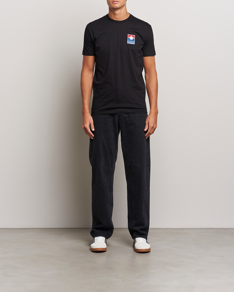 Uomini | T-shirt | Dsquared2 | Cool Fit Leaf T-Shirt Black