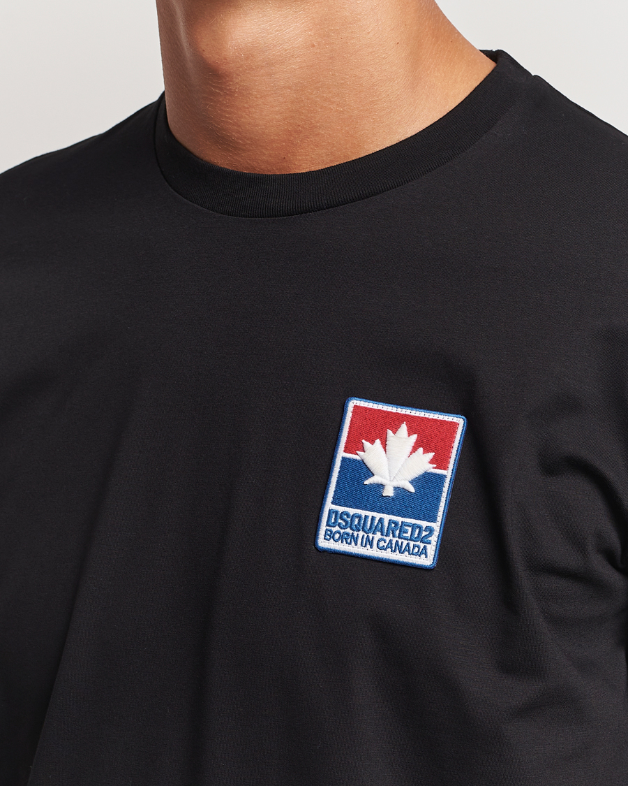 Uomini | T-shirt | Dsquared2 | Cool Fit Leaf T-Shirt Black