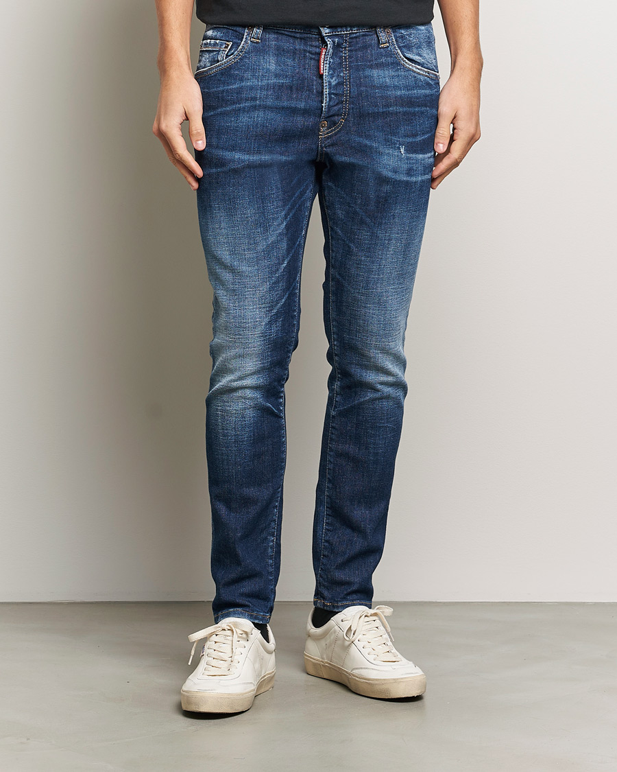 Uomini | Jeans | Dsquared2 | Skater Jeans Medium Blue