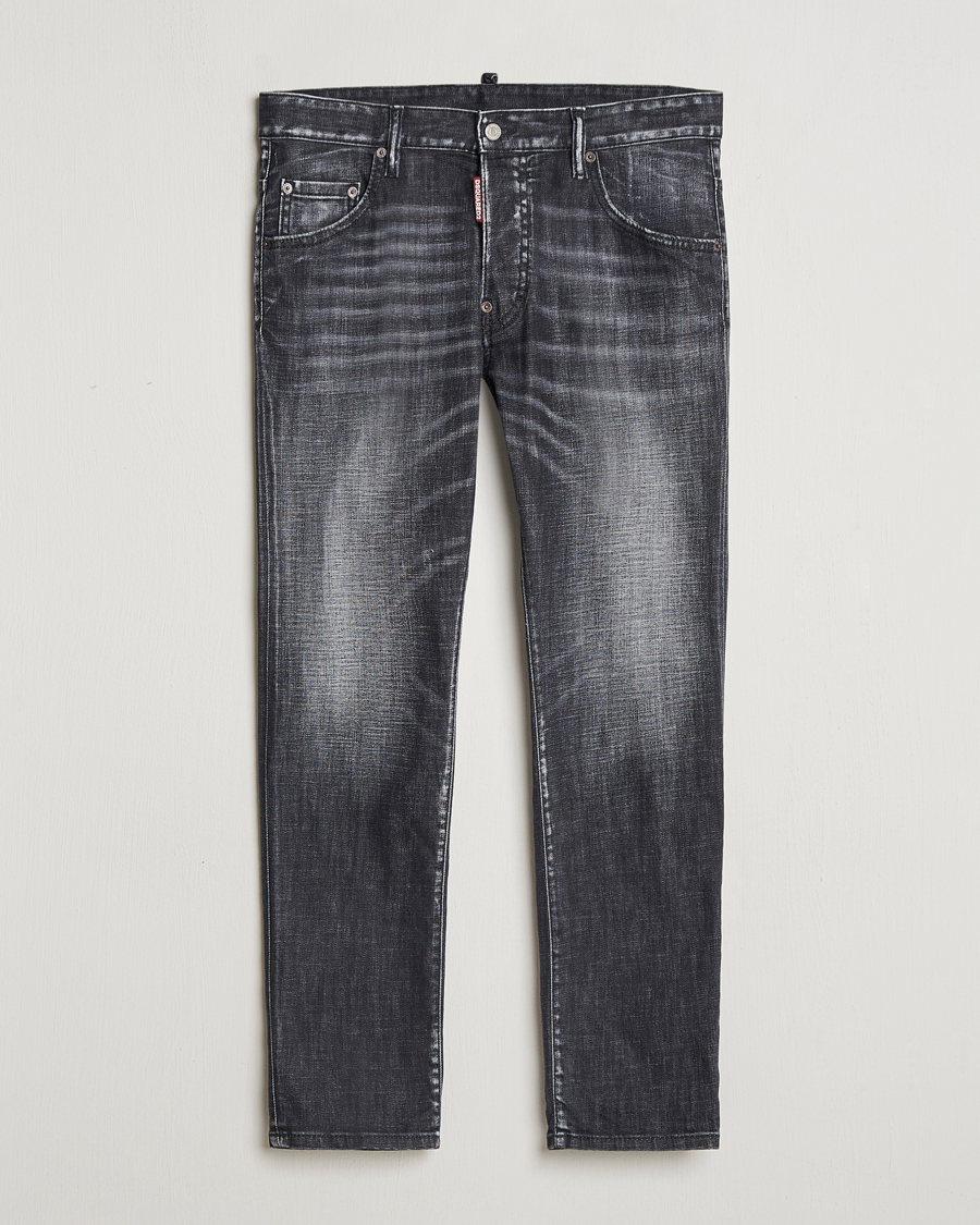 Uomini | Jeans | Dsquared2 | Skater Jeans Washed Black