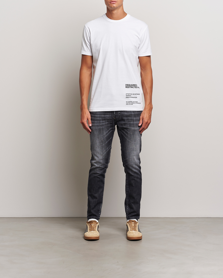 Uomini | Jeans | Dsquared2 | Skater Jeans Washed Black