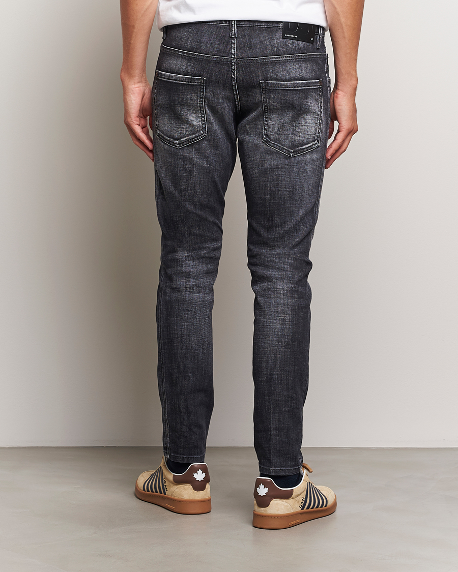 Uomini | Jeans | Dsquared2 | Skater Jeans Washed Black
