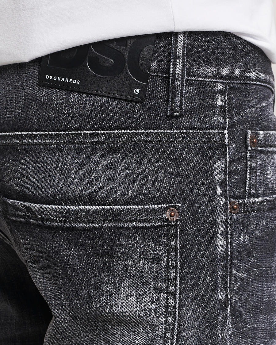 Uomini | Jeans | Dsquared2 | Skater Jeans Washed Black