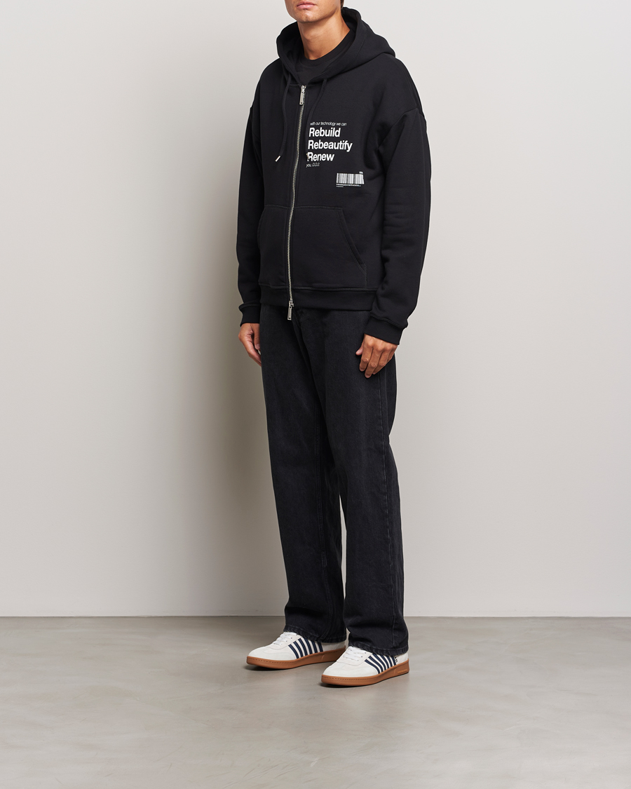 Uomini | Maglieria | Dsquared2 | Logo Full Zip Hoodie Black