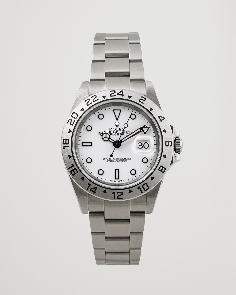 Uomini | Rolex Pre-Owned Explorer 16570 Silver | Rolex Pre-Owned | Explorer 16570 Silver