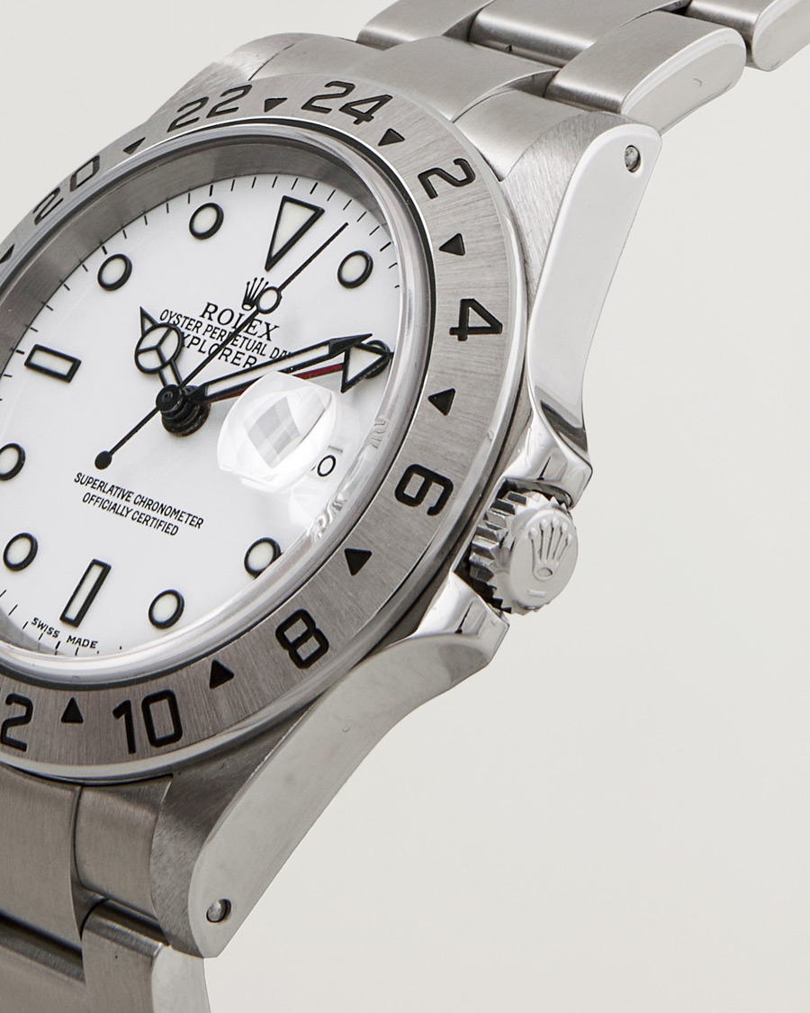 Uomini | Rolex Pre-Owned Explorer 16570 Silver | Rolex Pre-Owned | Explorer 16570 Silver