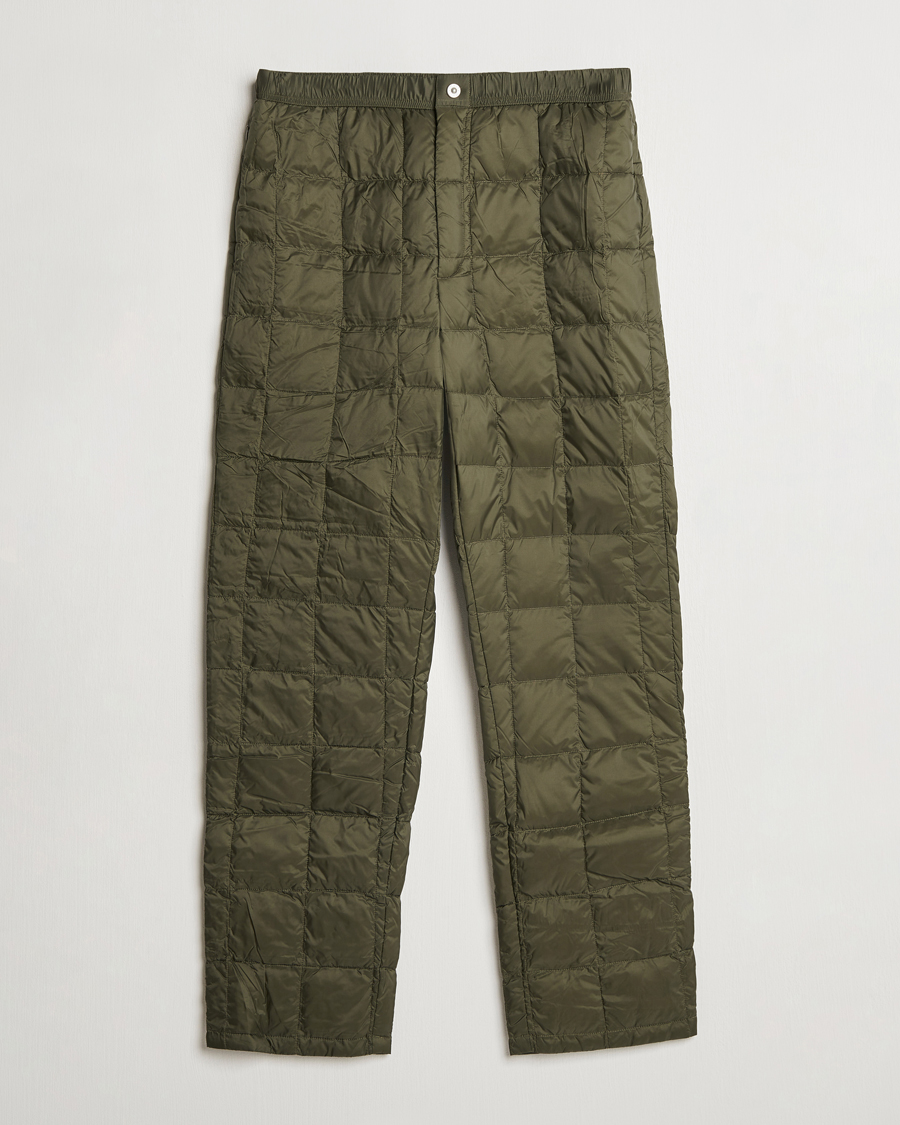 Uomini | Pantaloni | TAION | Regular Straight Down Pants Dark Olive