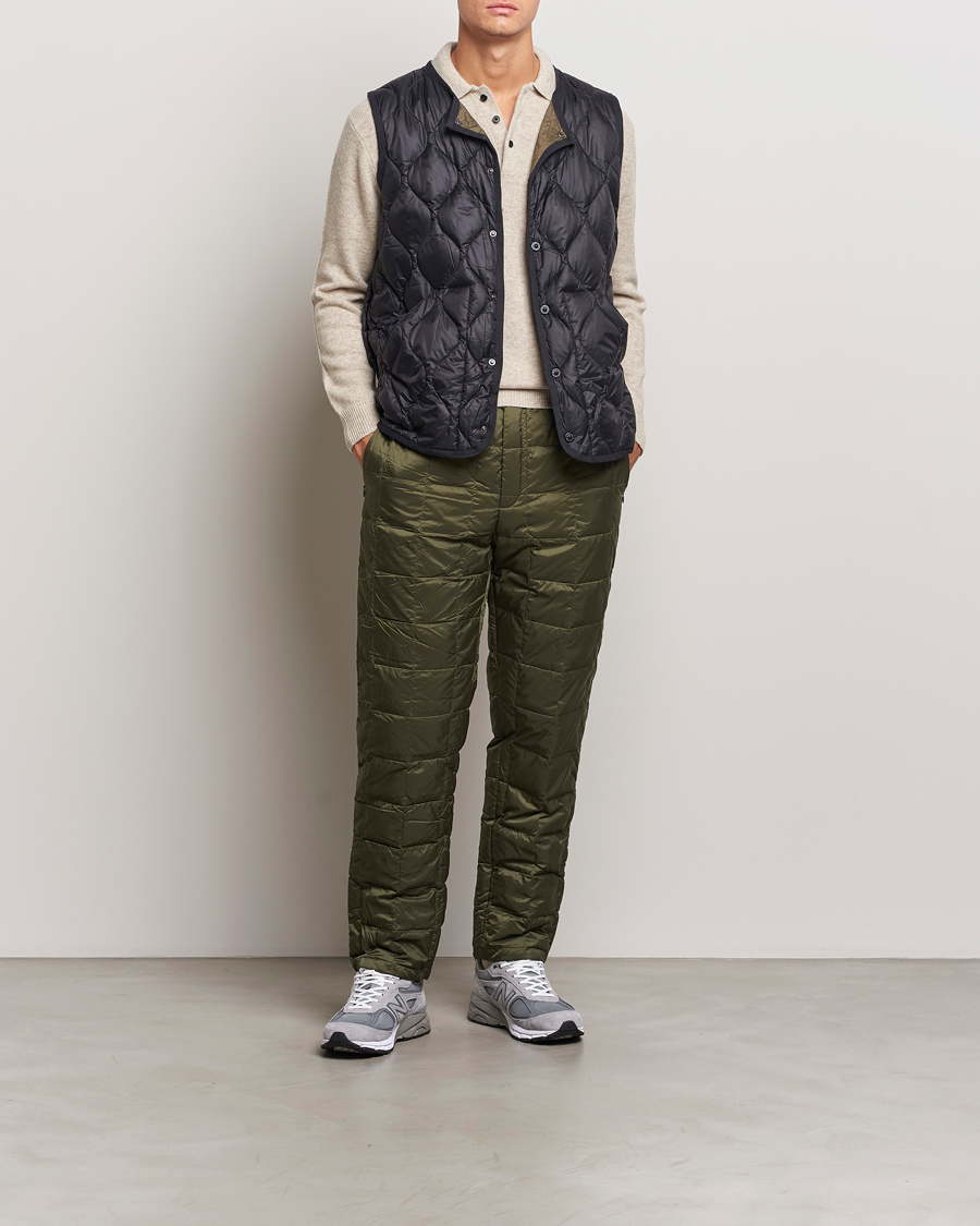 Uomini | Pantaloni | TAION | Regular Straight Down Pants Dark Olive