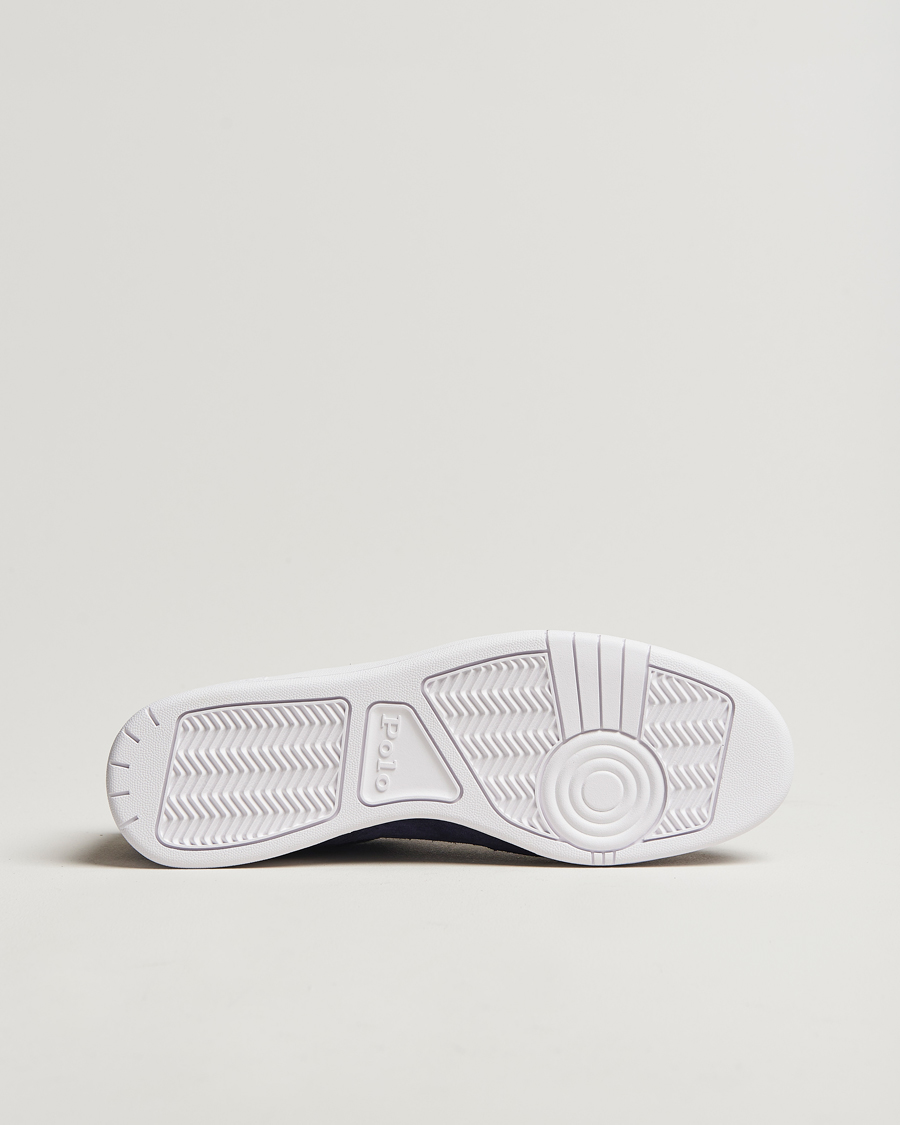Uomini | Polo Ralph Lauren Polo Court Sneaker Navy Suede | Polo Ralph Lauren | Polo Court Sneaker Navy Suede