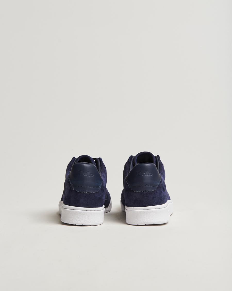 Uomini | Polo Ralph Lauren Polo Court Sneaker Navy Suede | Polo Ralph Lauren | Polo Court Sneaker Navy Suede