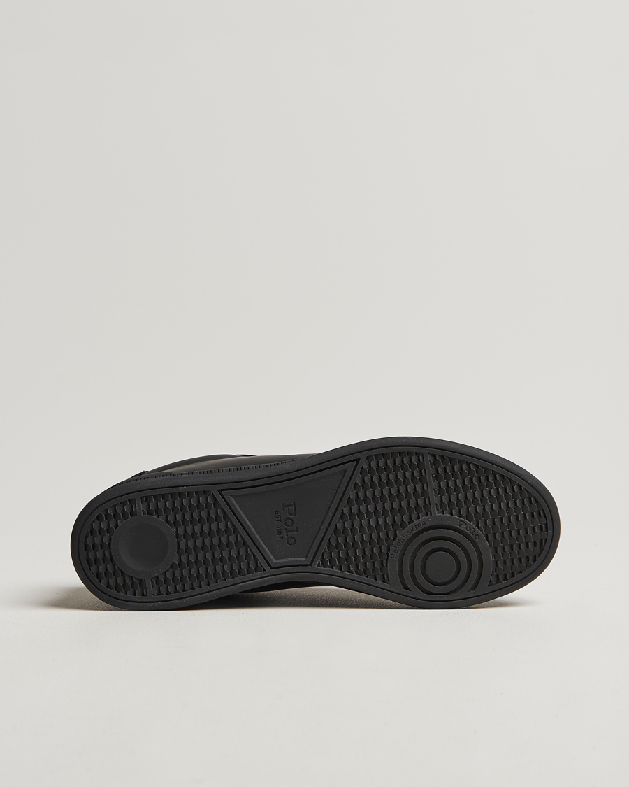 Uomini | Polo Ralph Lauren Heritage Court II High Sneaker Black/Red | Polo Ralph Lauren | Heritage Court II High Sneaker Black/Red