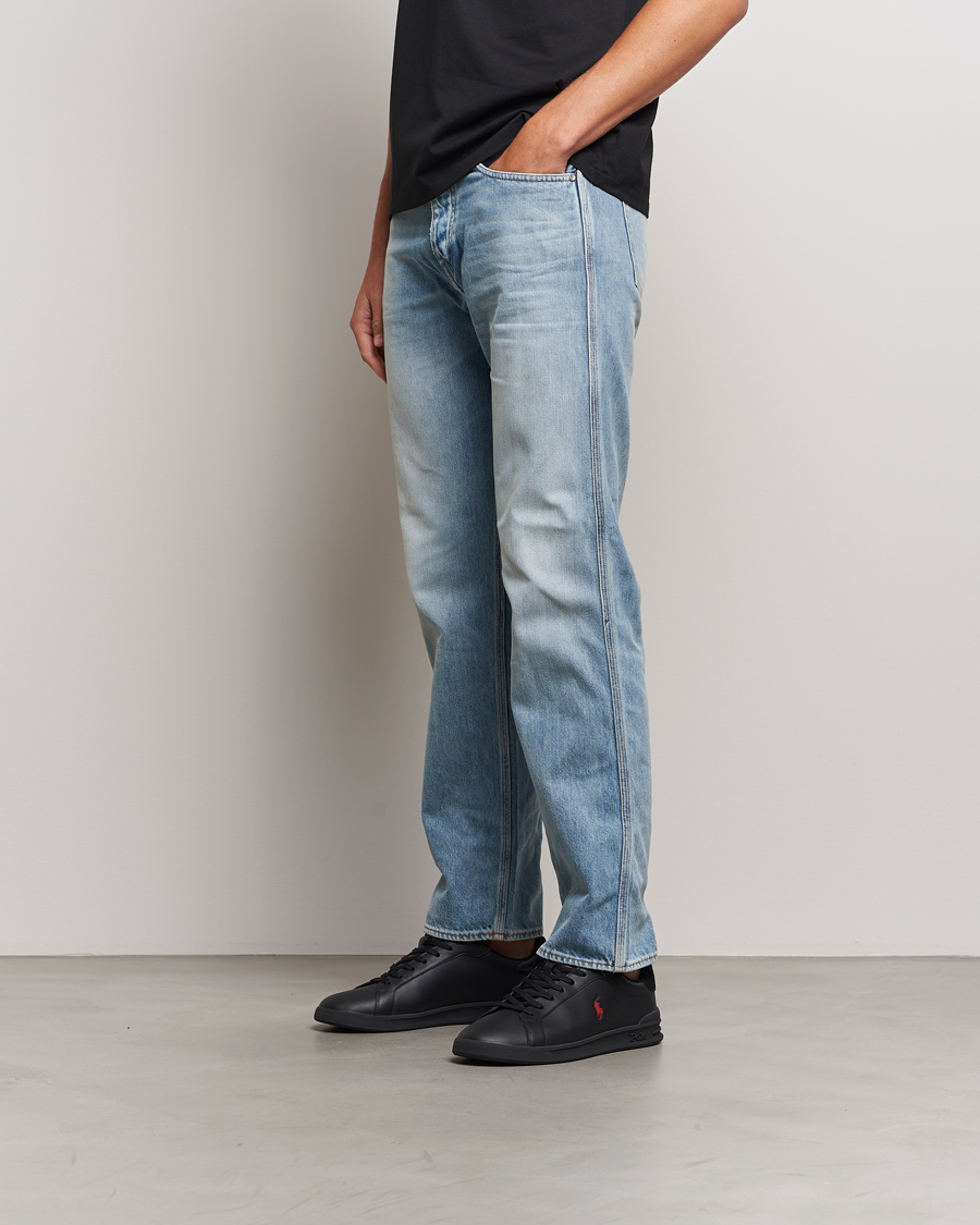 Uomini | Polo Ralph Lauren Heritage Court II High Sneaker Black/Red | Polo Ralph Lauren | Heritage Court II High Sneaker Black/Red