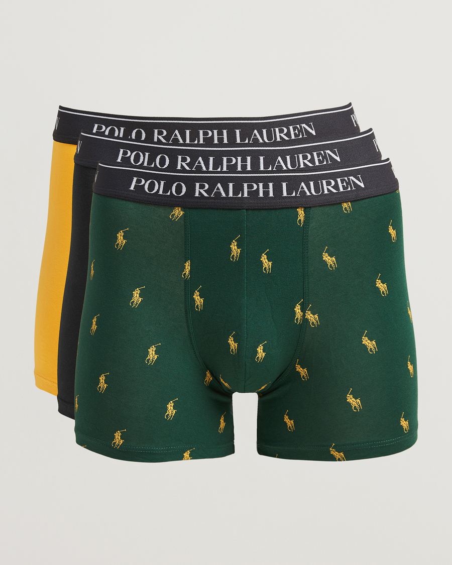 Uomini | Biancheria intima | Polo Ralph Lauren | 3-Pack Boxer Brief Pine/Gold/Black
