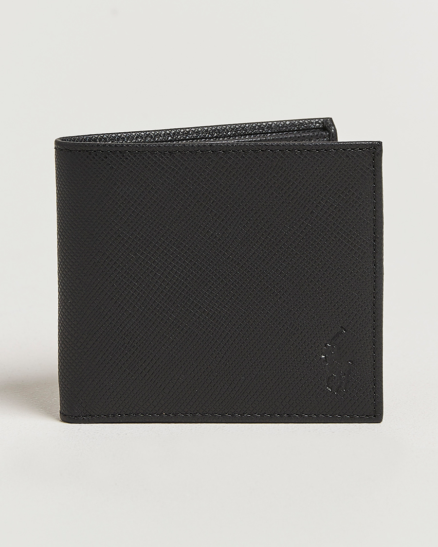 Uomini | Polo Ralph Lauren Saffiano Leather Wallet Black | Polo Ralph Lauren | Saffiano Leather Wallet Black
