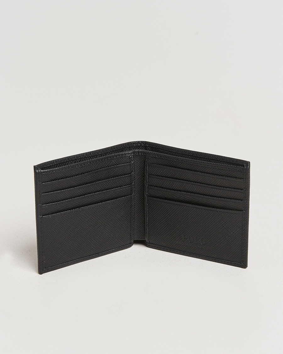Uomini | Polo Ralph Lauren Saffiano Leather Wallet Black | Polo Ralph Lauren | Saffiano Leather Wallet Black