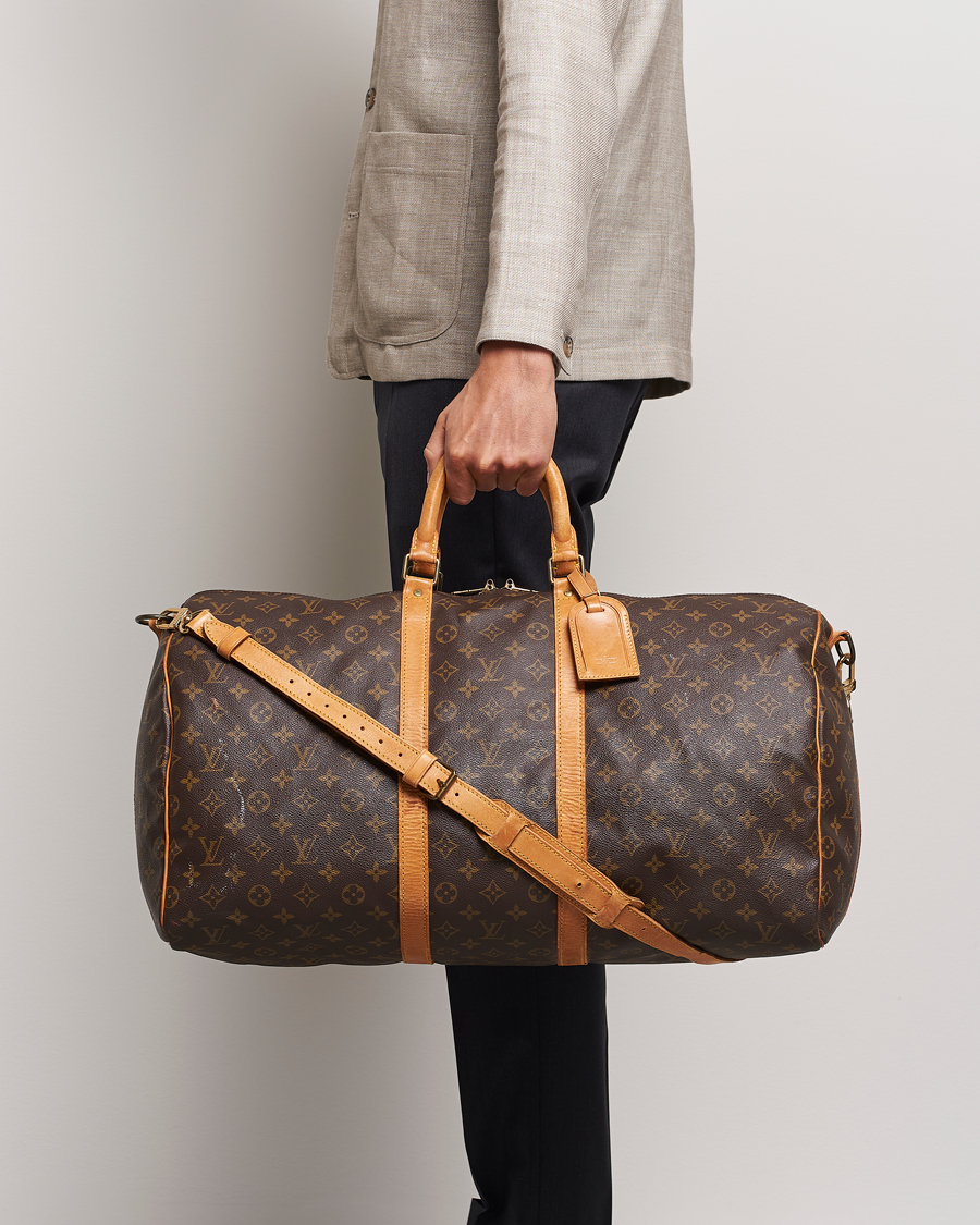 Uomini | Louis Vuitton Pre-Owned Keepall Bandoulière 55 Monogram  | Louis Vuitton Pre-Owned | Keepall Bandoulière 55 Monogram 