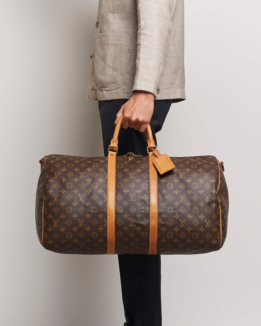 Uomini | Louis Vuitton Pre-Owned Keepall Bandoulière 55 Monogram | Louis Vuitton Pre-Owned | Keepall Bandoulière 55 Monogram
