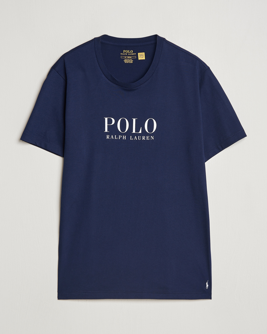 Uomini | T-shirt | Polo Ralph Lauren | Logo Cotton Jersey Sleep T-Shirt Cruise Navy