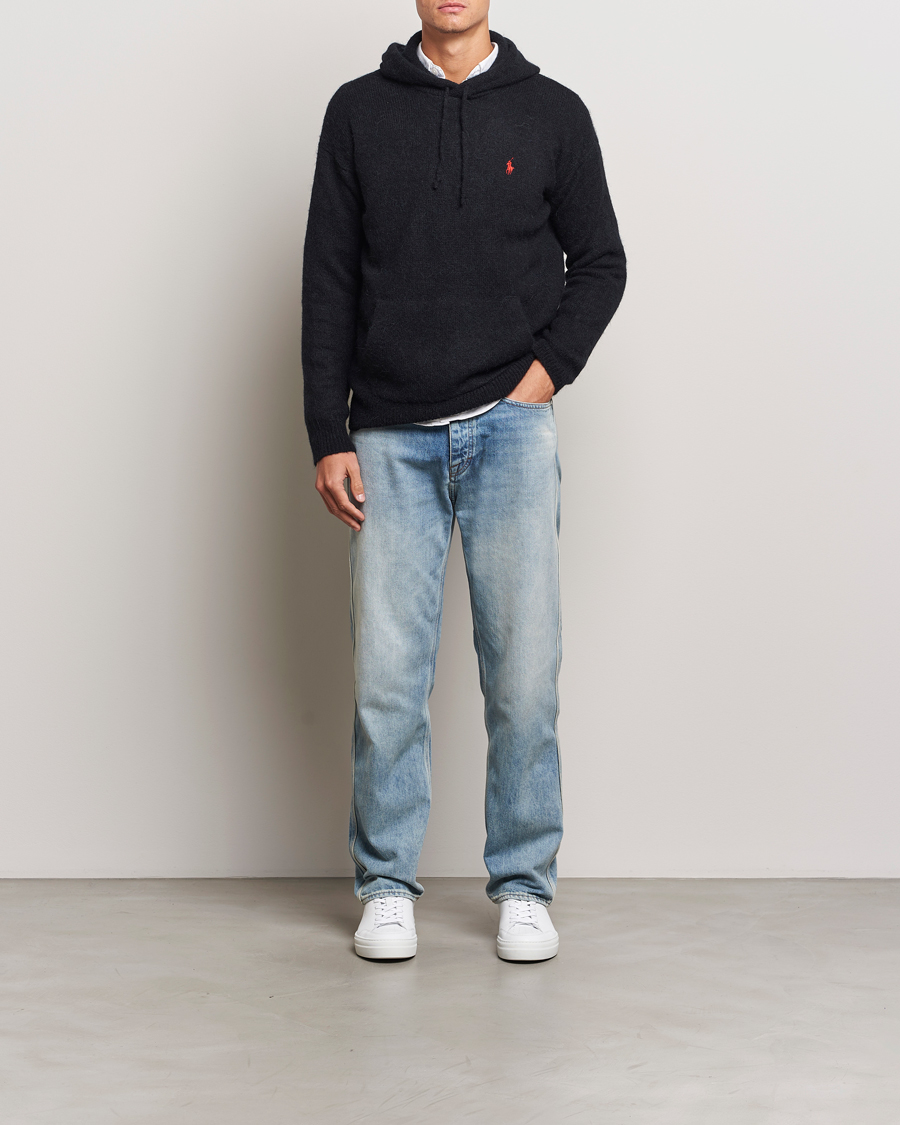 Uomini | Maglieria | Polo Ralph Lauren | Alpaca Hoodie Polo Black