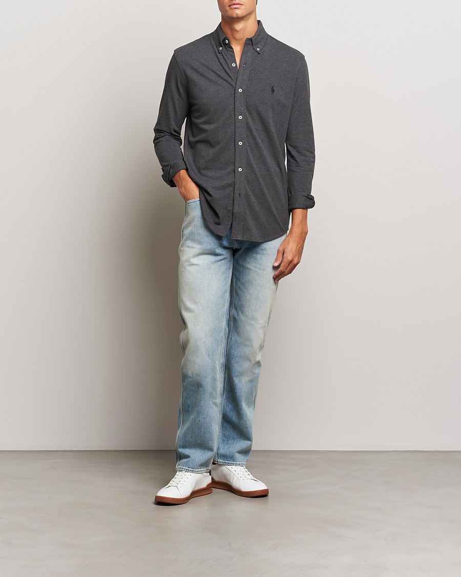 Uomini | Camicie | Polo Ralph Lauren | Featherweight Mesh Shirt Windsor Heather