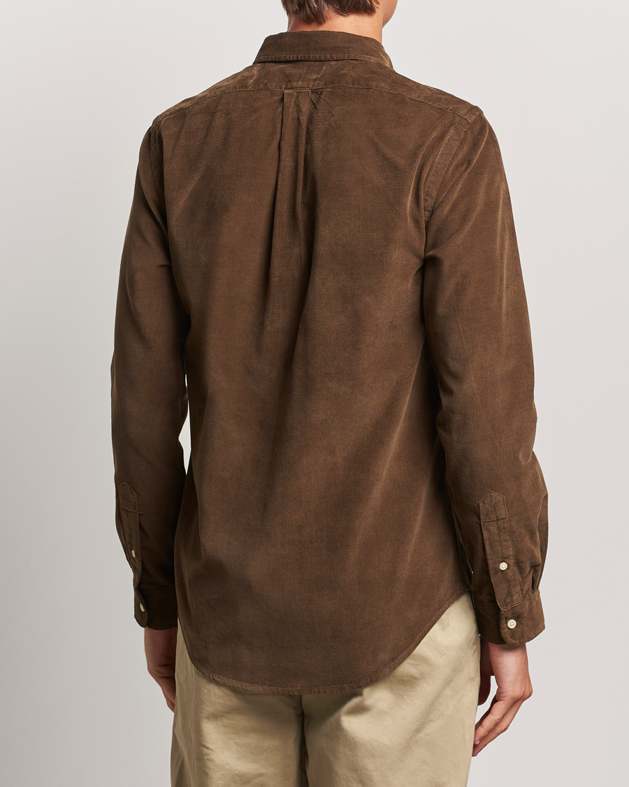 Uomini | Camicie | Polo Ralph Lauren | Slim Fit Corduroy Shirt Chocolate Mousse