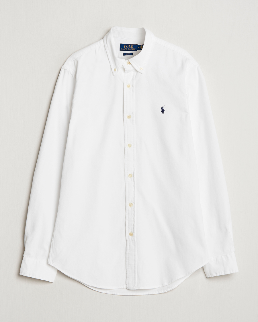 Uomini | Camicie | Polo Ralph Lauren | Slim Fit Corduroy Shirt White